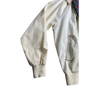 Men’s vintage bomber jacket with plaid lining